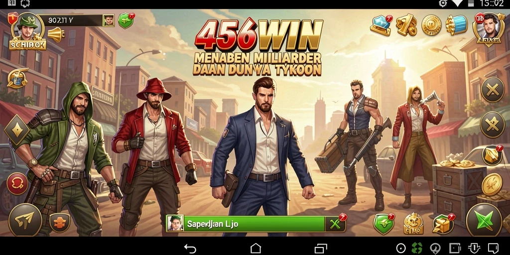 Gameplay Tycoon yang menarik dalam 456WIN, tunjukkan keterampilan manajerial Anda.