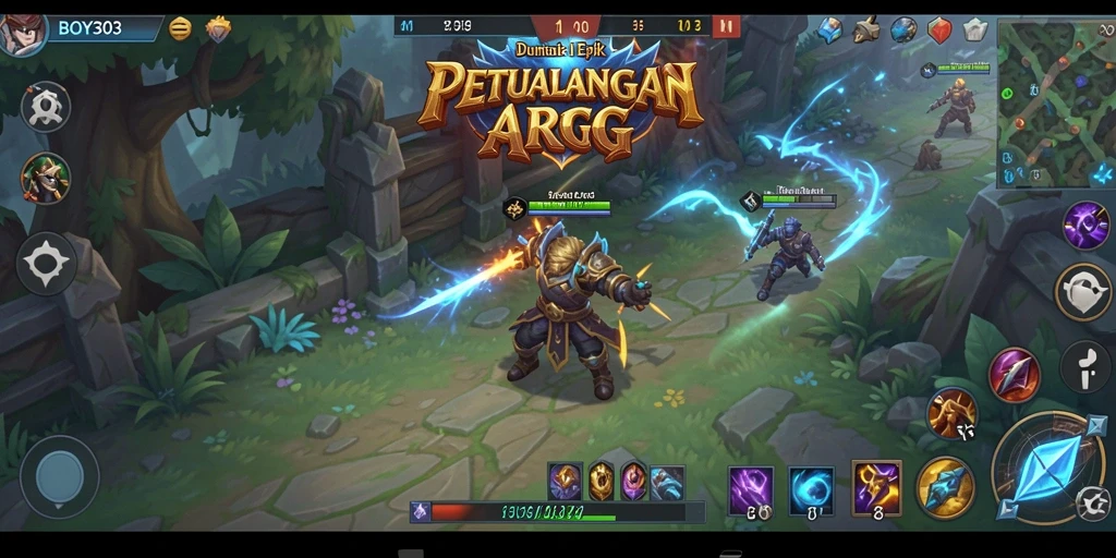 Tampilan grafik memukau dalam gameplay BOY303.