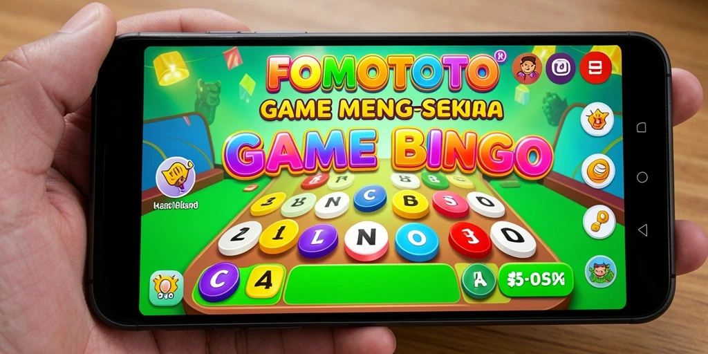 Screenshot gameplay FOMOTOTO menampilkan keseruan bermain Bingo.