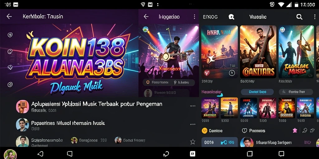 Screenshot gameplay KOIN138 menampilkan keseruan bermain musik.