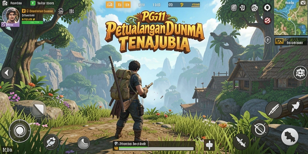 Tangkapan layar gameplay PG11 menampilkan eksplorasi dunia terbuka yang kaya dan mendetail.