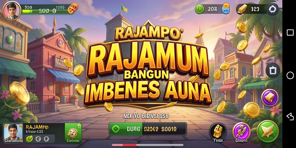 Screenshot utama RAJAMPO menunjukkan strategi bisnis yang menarik.
