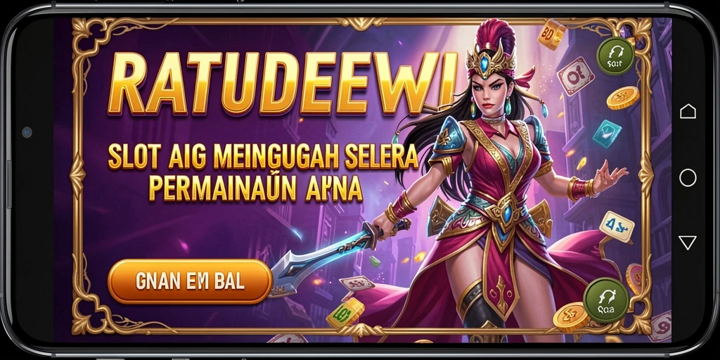 Tampilan menawan gameplay slot RATUDEWI yang seru.