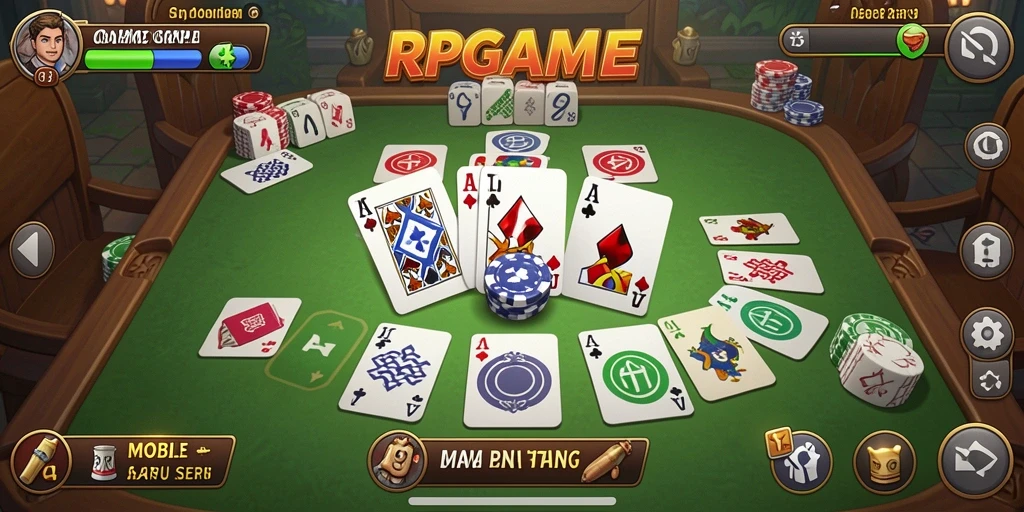 Tampilan gameplay seru di RPGAME saat bermain Gaple.