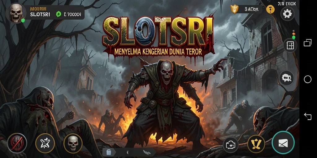 Screenshot SLOTSRI menampilkan suasana gameplay yang mencekam dan menakutkan.