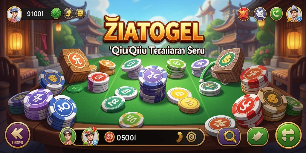 Tampilan gameplay QiuQiu yang menarik dan interaktif.
